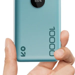 Goboult Ampvault V10 10000 mAh 22.5 W Compact Pocket Size Power Bank (Powder Blue, Lithium Polymer, Fast Charging for Earbuds, Mobile, Smartwatch, Speaker, Tablet, Trimmer)
